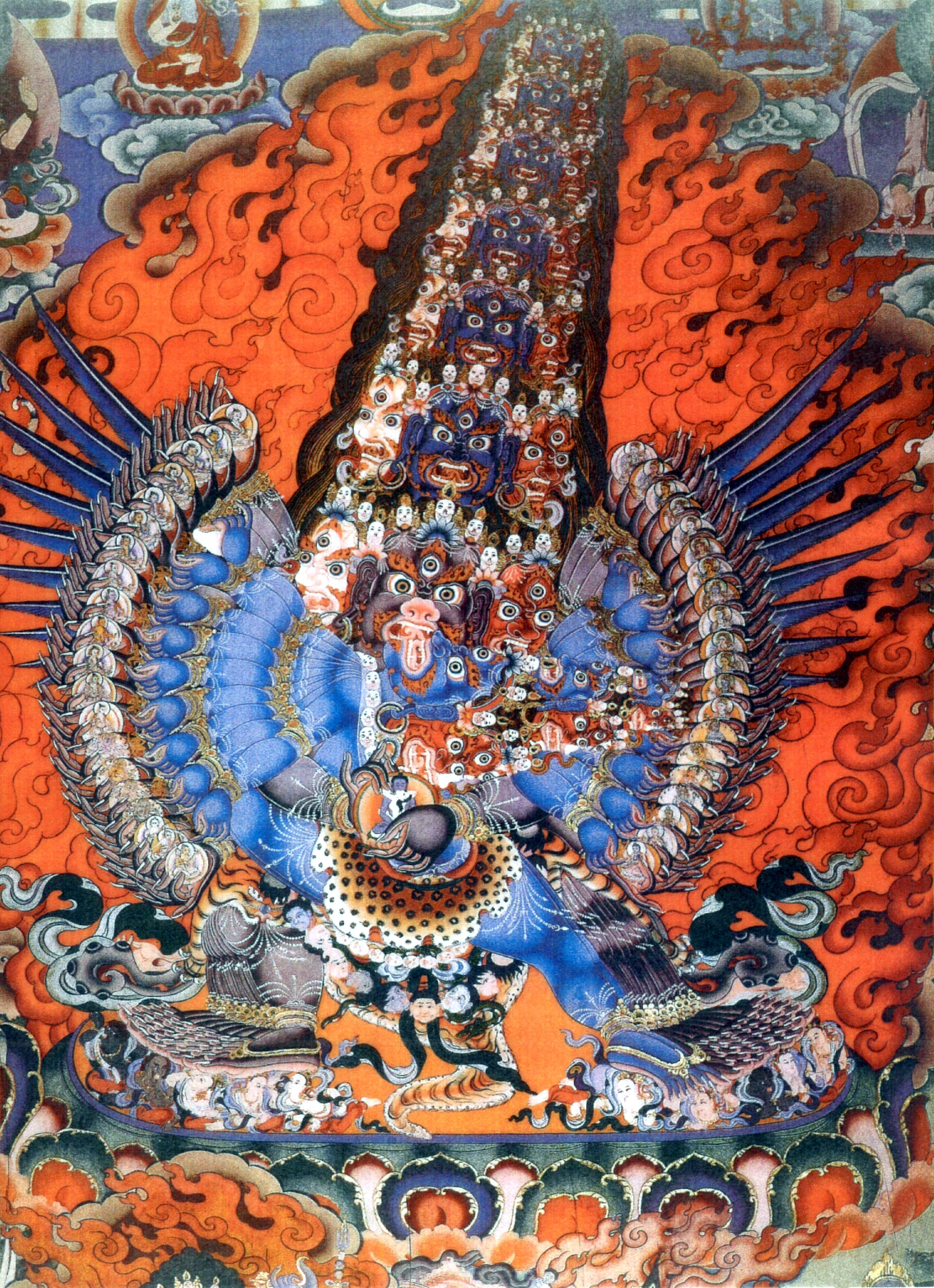 Rāhula, the son Siddhartha Gautama, as rendered in Tibetan Buddhism
